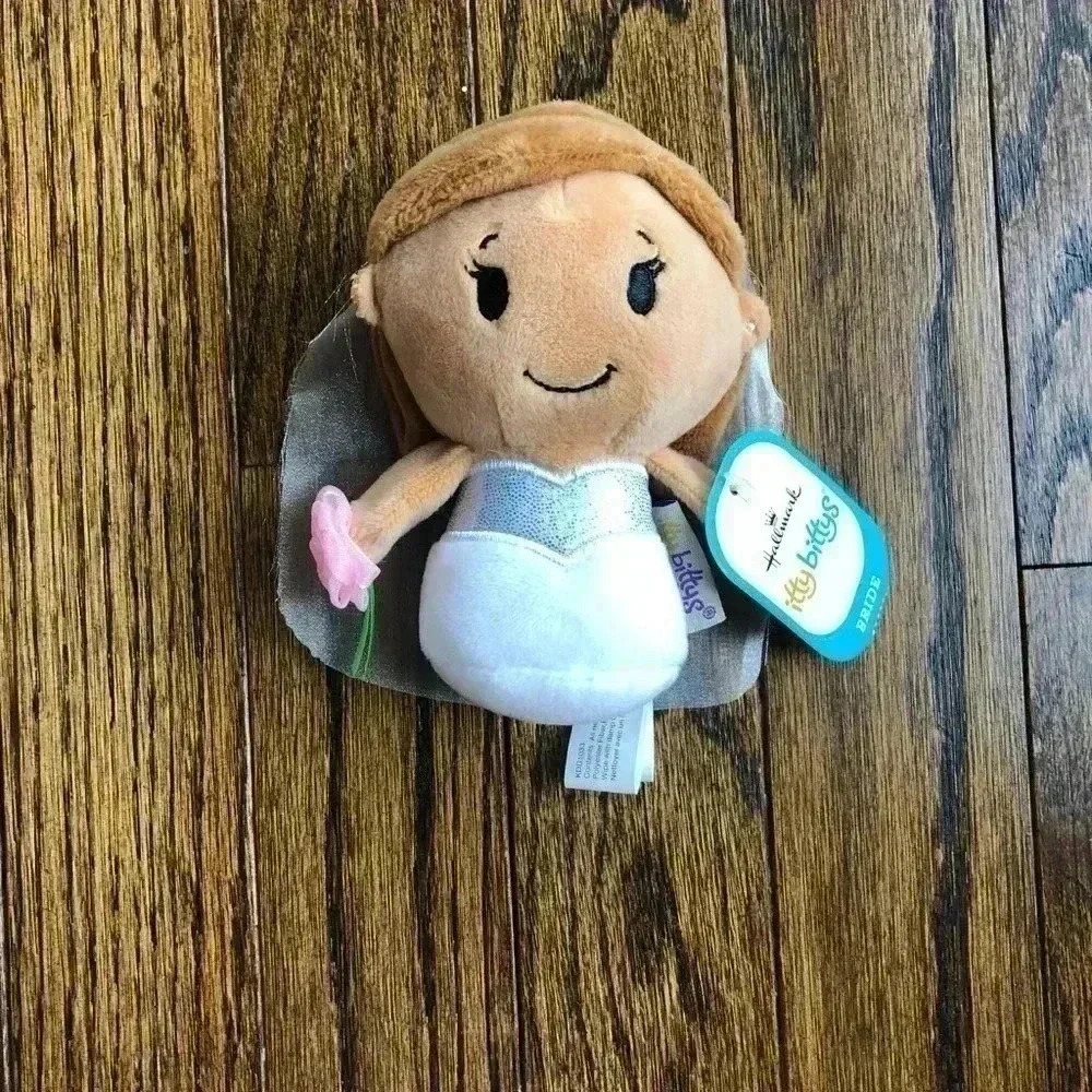*NWT* Hallmark Itty Bittys Mini Plush Toy Bride in White Wedding Dress & Veil